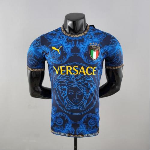 País de origen misericordia colisión Comprar Camiseta Player Version Italy x Versace blue 2022 Baratas Baratas
