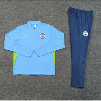 Chandal Entrenamiento Manchester City (Hombre/Niño) Azul 24/25 + Pantalones