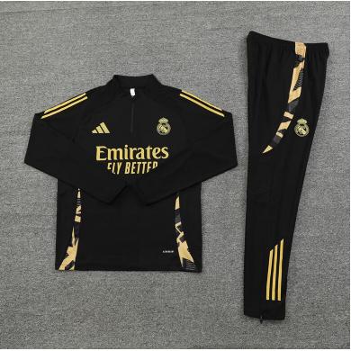 Chandals Real Madrid (Hombre/Niño) Negro 2024/2025 + Pantalones