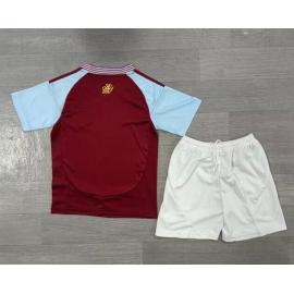 Camiseta Aston Villa 1ª Equipación 24/25 Niño