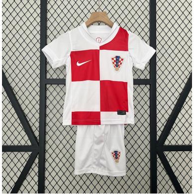 Camiseta Croacia Primera Equipación 2024 Niño