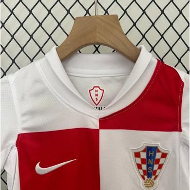 Camiseta Croacia Primera Equipación 2024 Niño