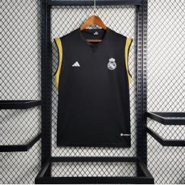 Camiseta Sin Mangas Real Madrid Negro Pre-Match 23/24