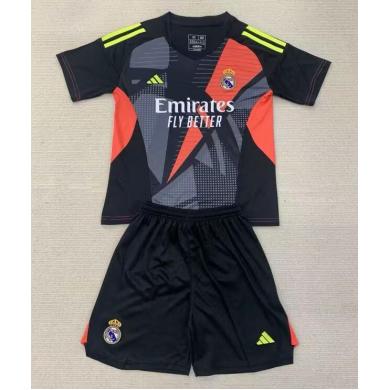 Camiseta Real M adrid Portero Negro 24/25 Niño