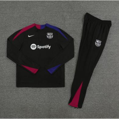 SUDADERA FC B-arcelona TRAINING Negro 24/25 (Hombre/Niño) + Pantalones 