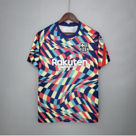 Camiseta De Calentamiento Fc b-arcelona 2020/2021 Azul