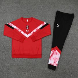 Sudadera Entrenamiento FC AC Rojo Cuello Redondo 22/23