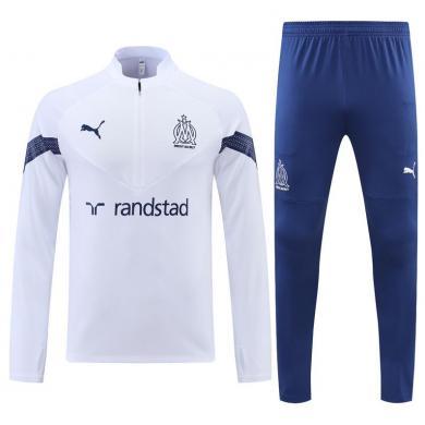 Sudadera Entrenamiento FC Marsella Blanco 22/23 Niño