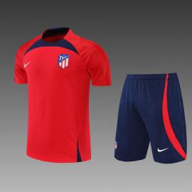 Camiseta 22/23 Atletico Madrid Entreno Manga Corta Roja